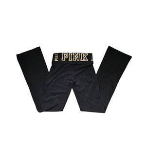 victoria's secret pink low-rise yoga pants